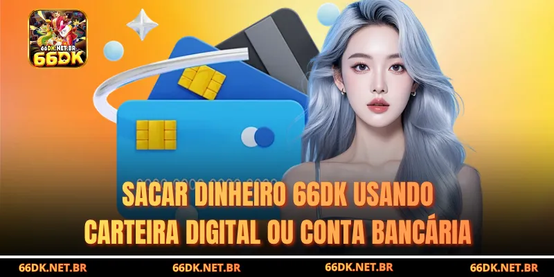 Sacar Dinheiro 66DK com Ícones de Carteira Eletrónica e Conta Bancária